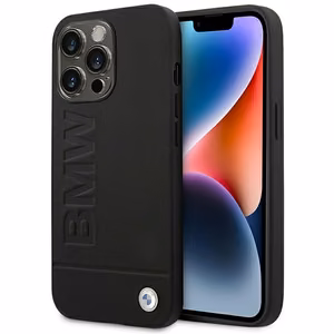 Ümbris BMW BMHCP14XSLLBK iPhone 14 Pro Max 6.7 "must / must Leather Stamp