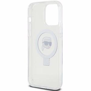 Karl Lagerfeld KLHMP15XHMRSKHH iPhone 15 Pro Max 6.7" белый/белый жёсткий чехол Ring Stand Karl Head MagSafe