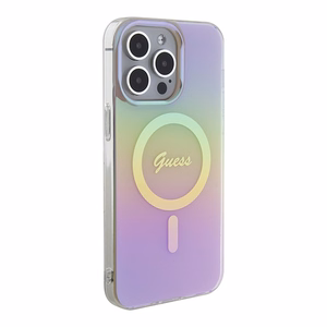Guess GUHMP15XHITSP iPhone 15 Pro Max 6.7" roosa/roosa hardcase IML Iridescent MagSafe