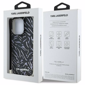 Karl Lagerfeld Zebra With Cord iPhone 16 Pro Ümbris - lilla