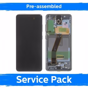 LCD ekraan ühilduv Samsung G980 (G981) S20 raamiga / Cosmic Gray / (Eelkokkupandud Service Pack)