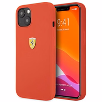 Ferrari FESSIHCP13SRE iPhone 13 mini 5.4" punane/punane kõvakaaneline silikoonist ümbris