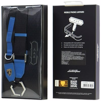 Uniwersalna smycz Lamborghini D1         Crossbody Webbing Strap sinine