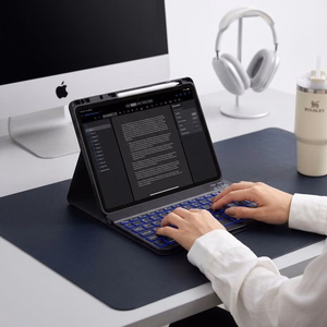 Tech-Protect SC Pen ümbris Bluetooth-klaviatuuriga Samsung Galaxy Tab S12+ 12.4" X840 / X846B jaoks, must