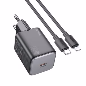 Phone Laadija Hoco USB C QC PD 20W + Kaabel USB C to Lightning N40 must