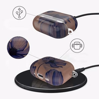 Tech-Protect Lamano ümbris jaoks AirPods Pro 1 / 2 - brown-purple