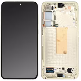 LCD screen Samsung S916 S23+ 5G koos touch screen ja frame Cream original (service pack)