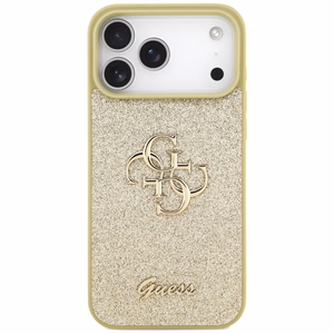 Guess Fixed Glitter Big 4G ümbris jaoks iPhone 17 Pro Max - kuldne