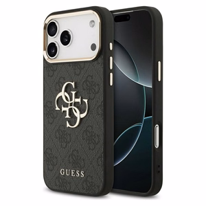 GUESS ümbris jaoks IPHONE 17 Pro Max GUHCP17X4GMGCGR (PU W/ Big 4G Classic Logo) kuldne must