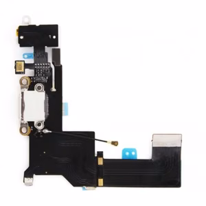 Charging Port Ühildub Apple iPhone SE Koos Flex / Valge / OEM