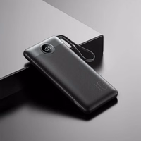 Power Bank Veger "W1116" must 10000mAh (PD / QC3.0) + integreeritud 3in1 kaabel