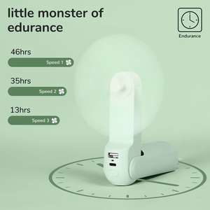 JisuLife Handheld Fan 8 Plus käsiventilaator, roheline