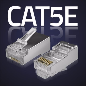 Qoltec 54554 RJ45 modulaarne pistik | CAT5e | FTP | Kullatud kontaktid | 100 tk