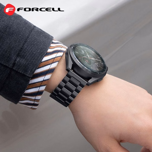 Strap to Samsung Galaxy Watch Forcell F-Design FS06 steel clasp 20 mm black