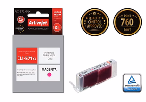 Activejet ACC-571MNX – magenta tindikassett, asendab Canon CLI-571XL M, 12 ml, Supreme
