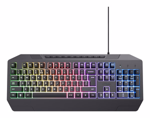 Trust GXT 836 Evocx klaviatuur mängimine USB QWERTY US inglise must