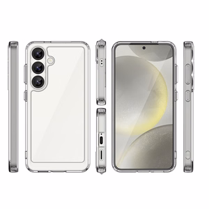 Outer Space Ümbris jaoks Samsung Galaxy S25 Edge Cover with Flexible Frame - Läbipaistev