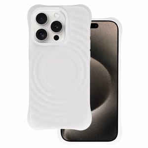 Tel Protect Wave Magsafe Ümbris jaoks Iphone 15 Pro valge