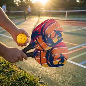 Eddy Toys 3-osaline pickleball'i komplekt reketite ja palliga