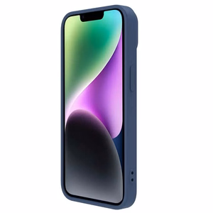 Ümbris Nillkin CamShield Silky Silicone Apple iPhone 15 Plus dark sinine