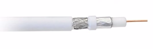 Libox Kabel koncentryczny PCC80 100m coaxial cable RG-6/U valge