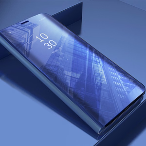 Smart Clear View ümbris jaoks Samsung Galaxy S23 FE sinine
