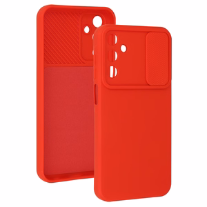 Camshield Soft jaoks Samsung Galaxy A15 4G/5G Punane