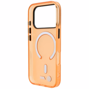 BMW M IML Frosted Metal Logo & Trims MagSafe ümbris mudelile iPhone 17 Pro / 18 Pro – oranž