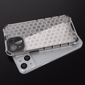 Honeycomb ümbris iPhone 14 soomustatud hübriidkate läbipaistev