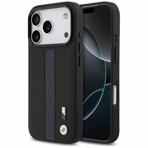 BMW M Perforated Stripe Logo MagSafe Ümbris jaoks iPhone 17 Pro - Sinine