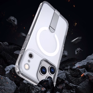 Hybrid Armor X ümbris Samsung Galaxy S25 FE jaoks alusega, MagSafe'iga ühilduv, läbipaistev