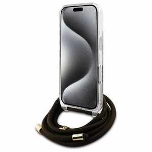 Guess Crossbody Cord 4G Print Ümbris jaoks iPhone 16 Pro Max - Brown