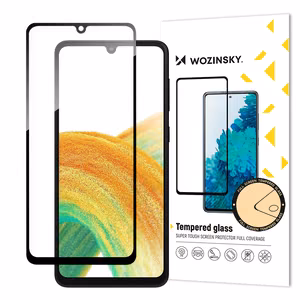 Wozinsky Full Glue Karastatud klaas Karastatud klaas jaoks Samsung Galaxy A34 5G 9H Full Screen Cover With must Frame