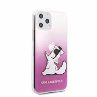 Karl Lagerfeld Choupette Fun iPhone 11 Pro ümbris - roosa