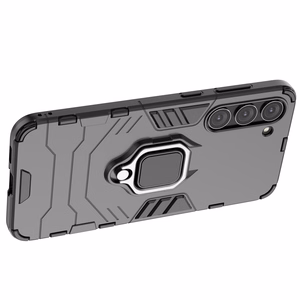 Ring Armor ümbris jaoks Samsung Galaxy S23+ armored cover magnetic holder ring must
