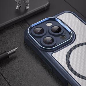 Силиконовый чехол Leading Series MagSafe для iPhone 16 Pro - синий