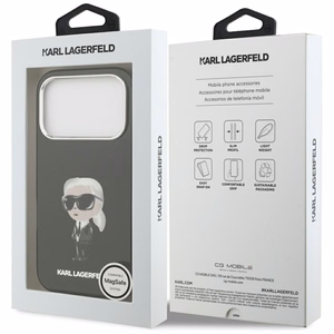 Karl Lagerfeld IML Aquarelle Karl & Logo MagSafe Ümbris jaoks iPhone 17 Pro - must