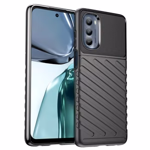 Thunder Ümbris jaoks Motorola Moto G62 5G silicone armor ümbris must