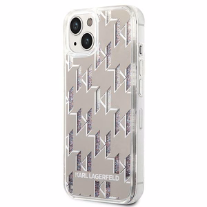 Karl Lagerfeld KLHCP14MLMNMS iPhone 14 Plus 6.7 "hardcase hõbedane / hõbedane Liquid Glitter Monogram