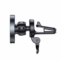 Tech-Protect MM15W-V5 Car Phone Hoidja koos MagSafe 15W Induktiivne Laadija jaoks Air Vent - must