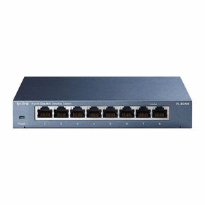 TP-Link TL-SG108 võrgulüliti mittehallatav L2 Gigabit Ethernet (10/100/1000) must
