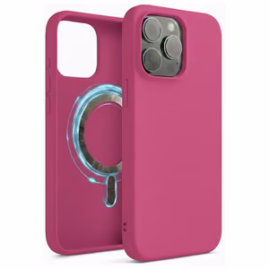 TM MagSafe Silicone Phone Case for iPhone 16 / Fuchsia /