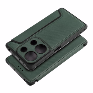 Чехол-книжка для Xiaomi Redmi Note 13 Pro 4G / Poco M6 Pro 4G Razor Book тёмно-зелёный