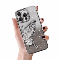 Tel Protect Butterfly Water Ümbris jaoks Iphone 14 Pro hõbedane