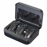 Devia mikrofon smartfon Kintone Lightning juhtmevaba 2in1 mustale mikrofonile