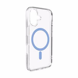 Puro Lite Mag TPU+PC Ümbris Compatible with MagSafe jaoks iPhone 17 - Läbipaistev with Sinine Ring