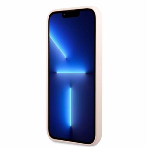 Guess GUHMP13LSPLP iPhone 13 Pro / 13 6.1" розовый/розовый жёсткий чехол Silicone Logo Plate MagSafe