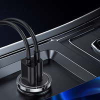 Joyroom Fast Car Laadija USB Type C / USB 45W 5A Power Delivery Quick Charge 3.0 AFC SCP Hall (C-A35)