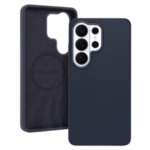 Liavec Silky чехол с металлической рамкой камеры для Samsung Galaxy S26 Ultra синий
