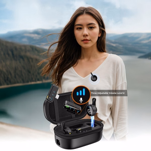 Blavec Lavalier mikrofonid x 2 MK-02 ClipGo Combo: Type C, Lightning, BT (LMMK02-B) must